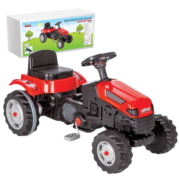 Tractor cu pedale ACTIVE, roșu, art.07314, Pilsan, 95 × 51 × 51 cm
