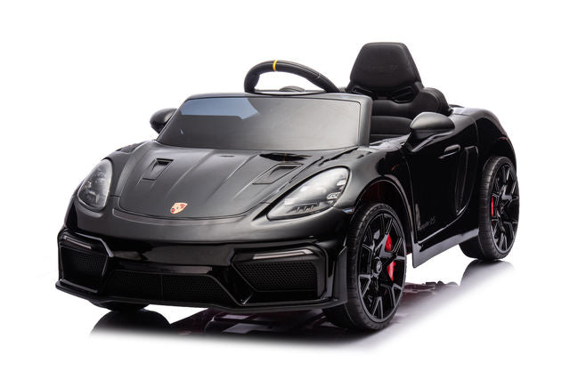 Электромобиль Porsche 718
 Максимальная нагрузка: 35 кг (кожаные сиденья, 12V7Ah*1, Bluetooth, 2 мотора, пульт дистанционного управления, мягкие колеса EVA, размеры: 107,2x64,3x45,7 см)
 P718/1/2/3/4