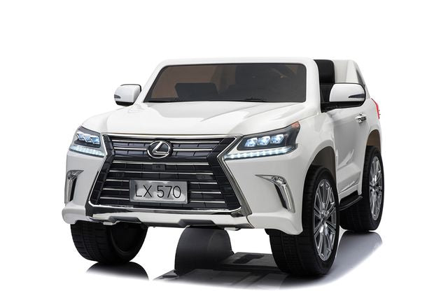 Masina cu acumulator Lexus 570, sarcina maxima 35 kg (scaune din piele, 12V14Ah1, MP-3, 4 motoare, telecomanda, roti moi - EVA, dimensiuni 134×85*63 cm) Art. LX570/1/2