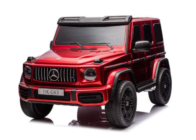 Mașina electrică Mercedes Benz G63(vopsită), încărcare maximă 80kg (scaune din piele, 24V7Ah2, MP-3, motoare 4200W, telecomandă, roți moi - EVA, Dimensiune 158.5×93×81CM) DKG63