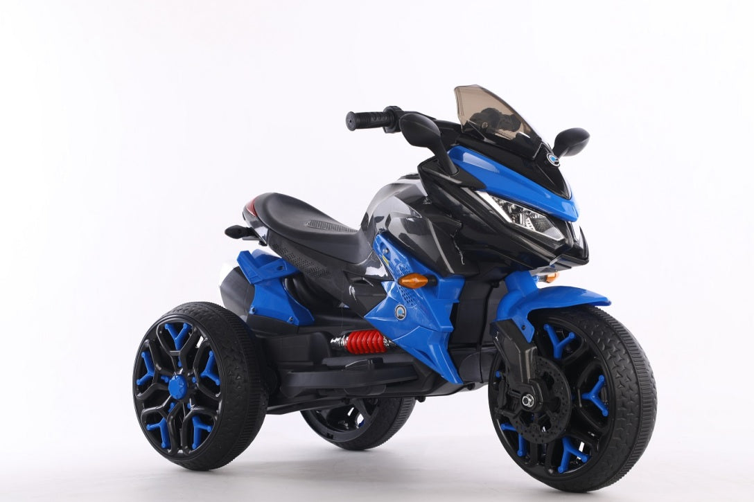 Motocicletă 12V7AH1, 2 motoare de 35W, roți moi din EVA, scaun din piele, sarcină maximă 25 kg, (115×59×73 CM) JMB5188