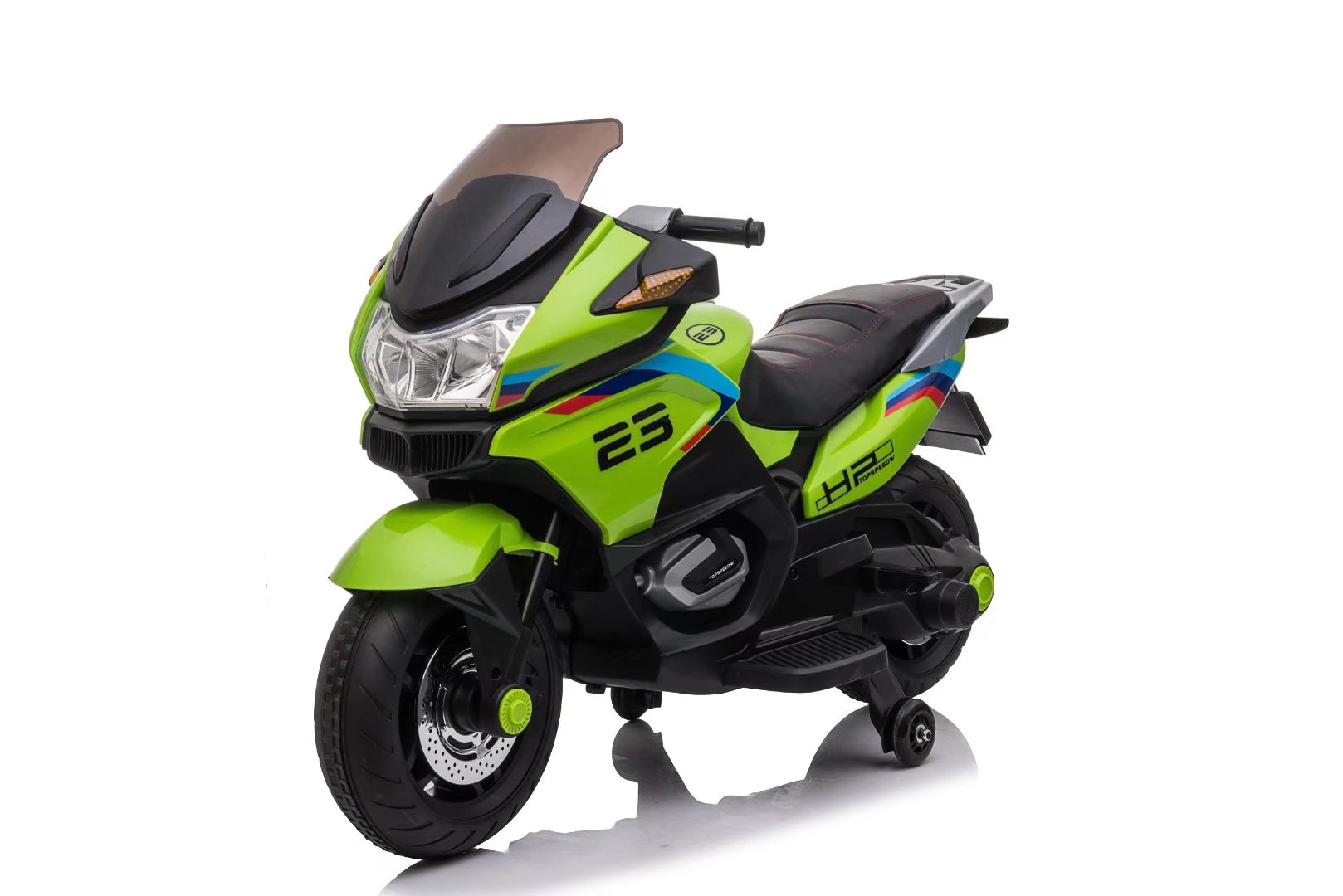 Motocicletă 12V7AH*1, 2 motoare de 35W, roți moi EVA, scaun din piele, încărcare maximă kg (120x40x66cm) MBMX609