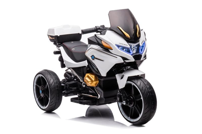Motocicletă 12V7AH*1, 2 motoare, roți moi EVA,scaun din piele, încărcătura maximă kg, (128x61x80cm) RT1698