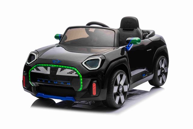 Mașinuță electrică MINI Cooper, sarcină maximă 30 kg (scaune din piele, 12V7Ah*1, Bluetooth, 4 motoare, telecomandă, roți moi din EVA, dimensiuni 108 x 63 x 49 cm) Articol JJ1688