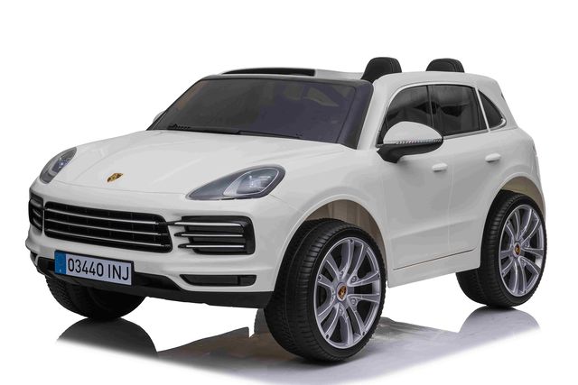 Mașină electrică Porsche Cayenne S, sarcină maximă 30 kg (scaune din piele, 12V7Ah*1, Bluetooth, 2 motoare, telecomandă, roți moi - EVA, dimensiuni 134 x 81,5 x 58 cm) Art. JJ2128