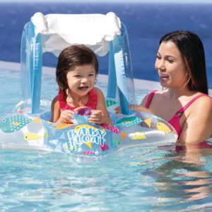 INTEX Cerc gonflabil cu decupaje pentru picioare și baldachin 81х79 cm, până la 15kg, 1-2 ani
art.56573