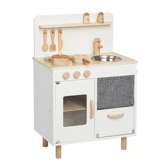 Кухня из дерева цвета слоновой кости, 52х32х73 см, код 60622