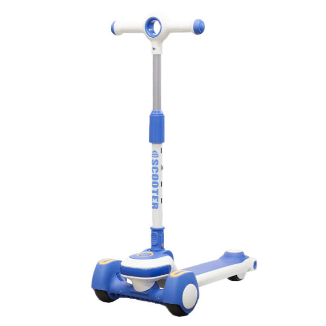 Trotinetă pentru copii pliabilă cu roți luminoase, cod 61635, 61634