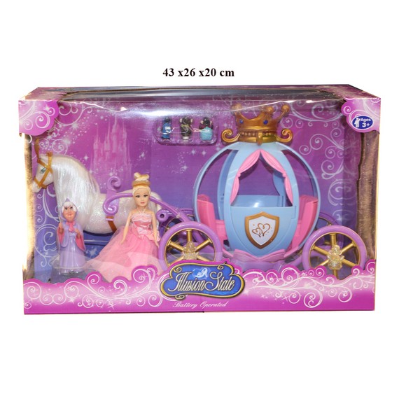 Карета с куклой HD65