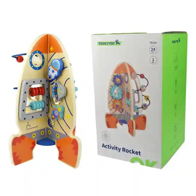 Деревянная игрушка Ракета, код 57375