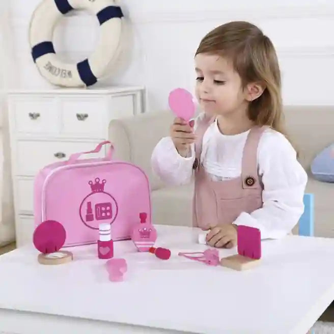 Set pentru make-up din lemn, cod 57393