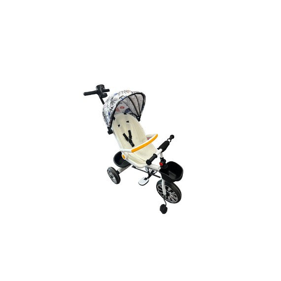 Bicicleta 3 roti cu maner, cu poziție de somn, scaun se întoarce cu fața la mama D2410-1915