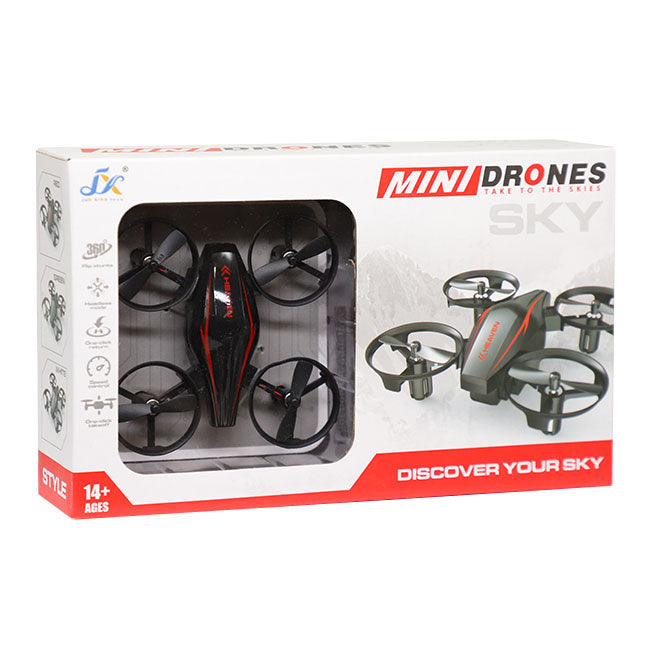Mini-dronă „Sky” cu telecomandă, verde cod 880232, roșie cod 880234, gri cod 880233