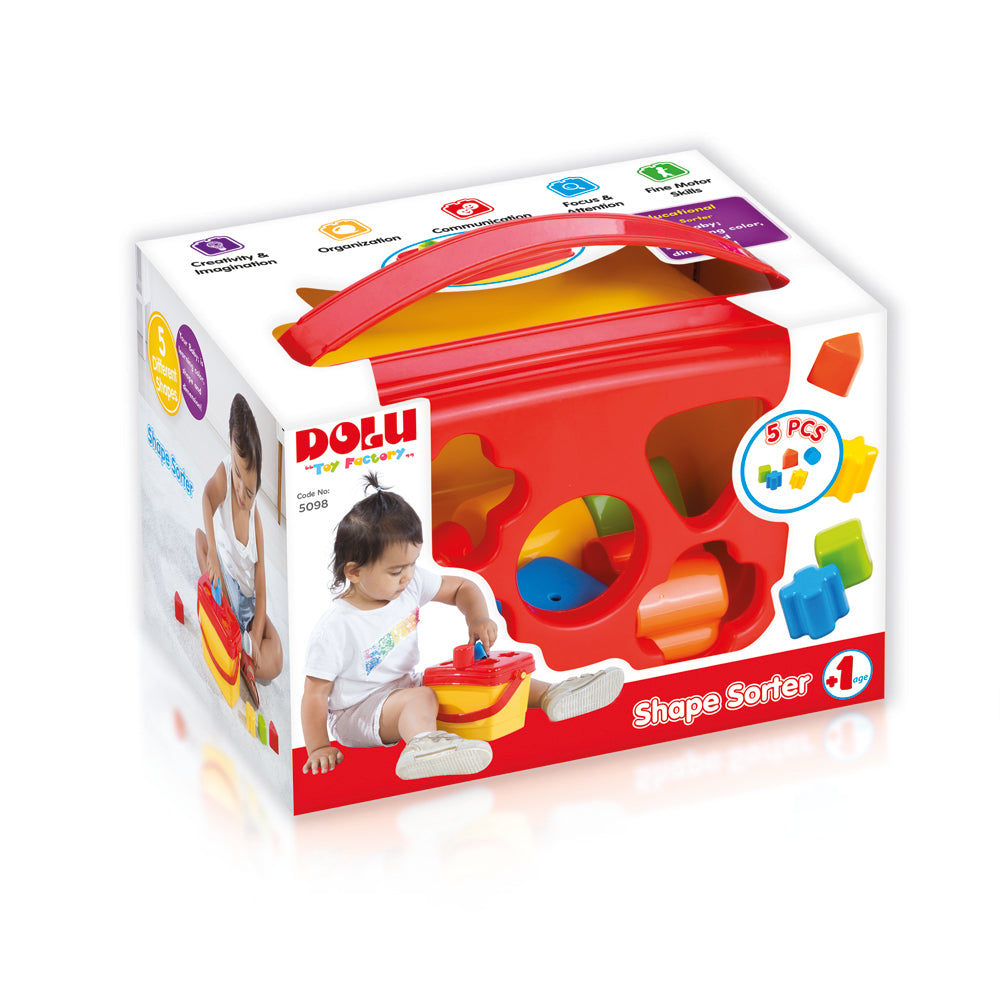 Jucărie educativă Găletușa cu sorter de forme, Dolu (5098)