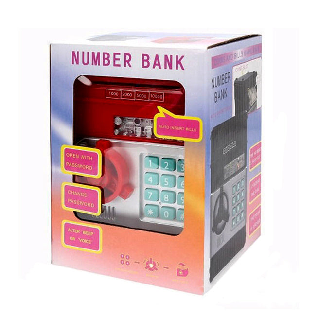 Pușculiță cu cod Seif neagra, 881506 cod 472044, roșie, 881506 cod 472043, roz cod 582232