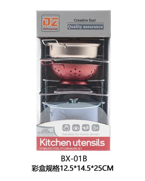 Set de joacă Ustensile de bucătărie din oțel BX-01B