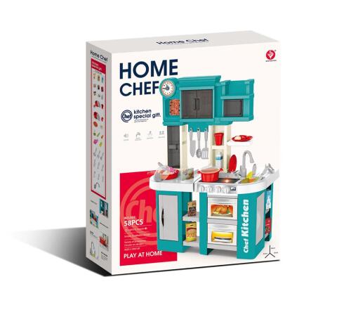 Set de joacă bucătărie 58 buc., cu lumină și sunet 922-166