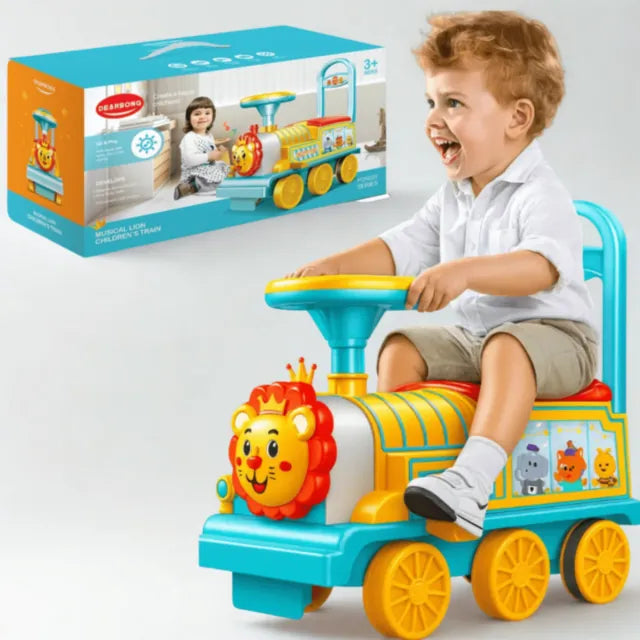 Trenuleț Copii cu Leu Muzical și Volan Interactiv 22211 tt