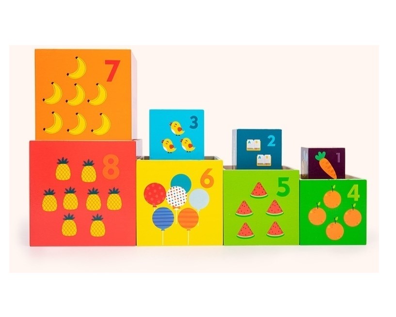 Интерактивные деревянные кубики S13D007