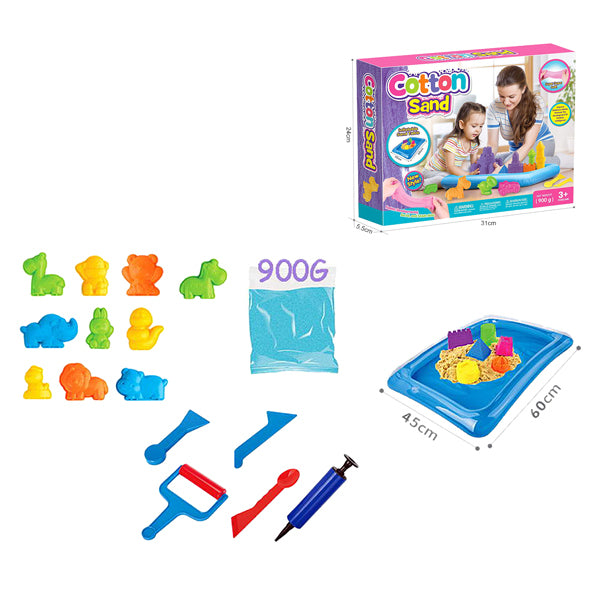 008164 Кинетический песок с фигурным бассейном (900 г)