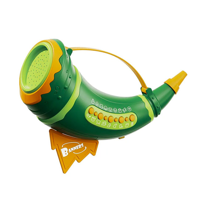 Jucărie interactivă pentru copii Corn cu sunete, verde, 822039