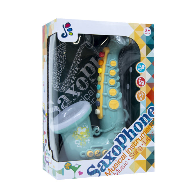 Saxofon "SP" cu lumină și sunet, albastru cod 632162, roșu cod 632021