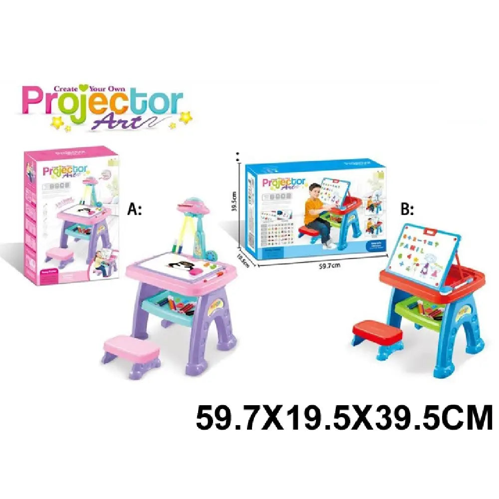 (10991) Tabla pentru desen cu proiector,cu scaunel