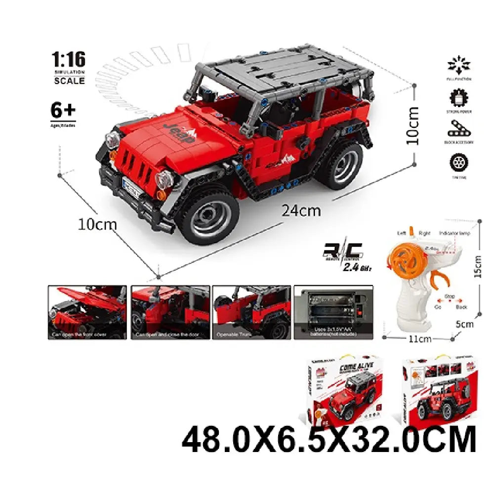 (15637) Constructor 448 elemente,masina cu radiocomanda