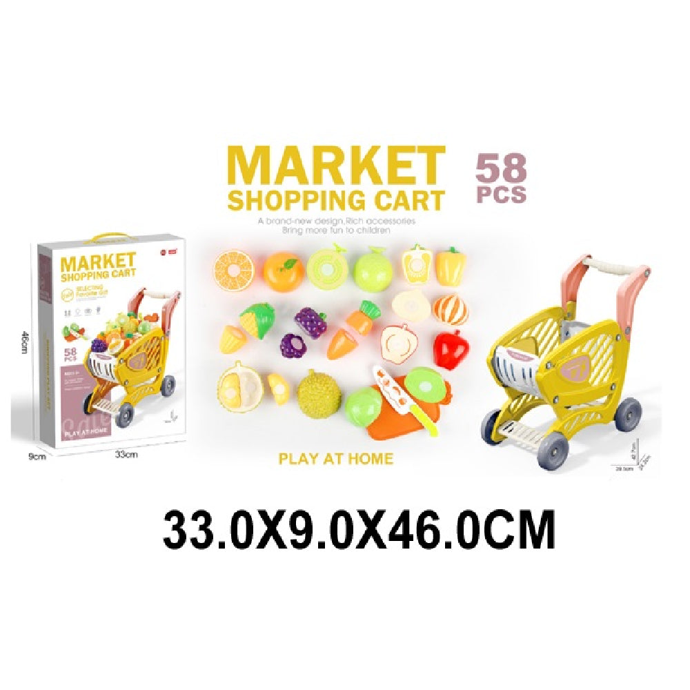 (25152) Carucior pentru cumparaturi in set cu alimente