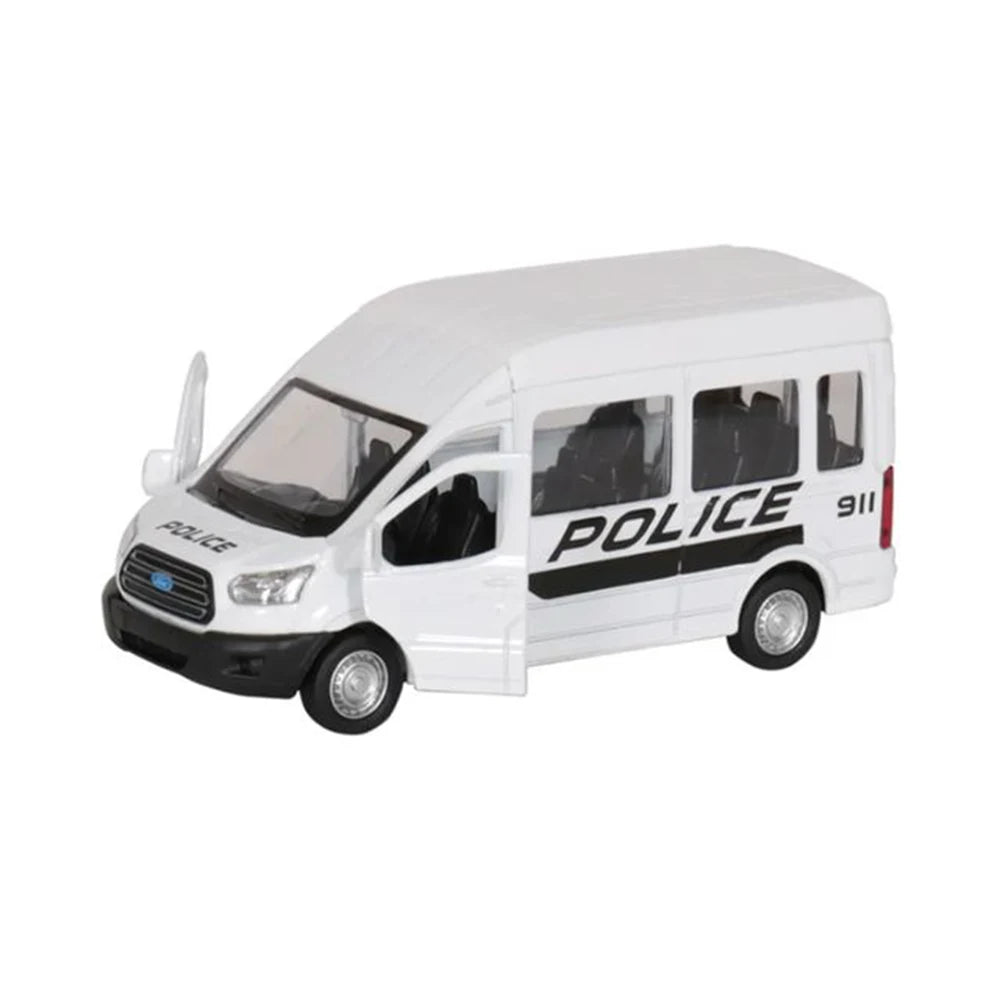 (24917) Литая машина Ford Transit 1:64 (двери открываются)