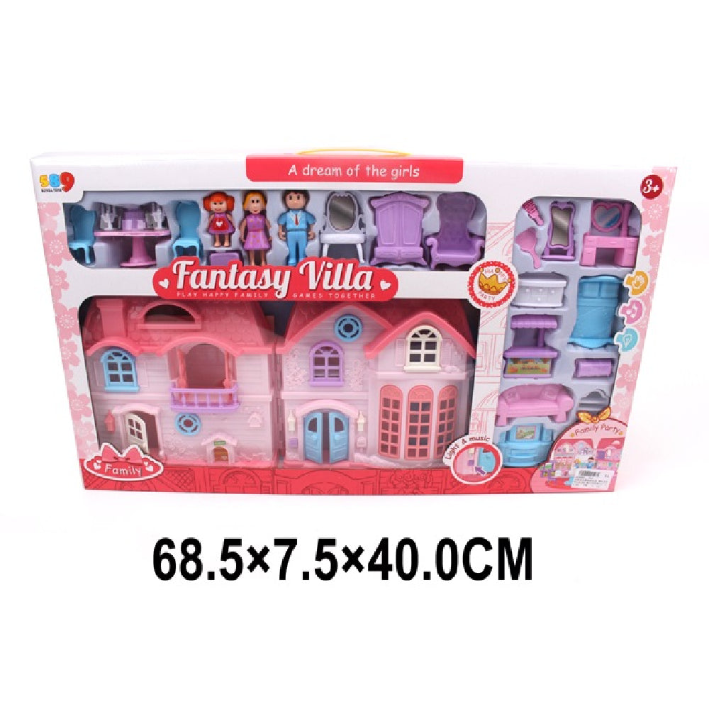 (88808) Vila in set cu accesorii,cu sunete silumini