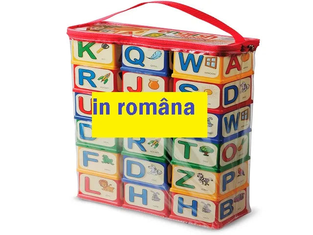 Набор кубиков с алфавитом 18 шт. (ром) 15 754