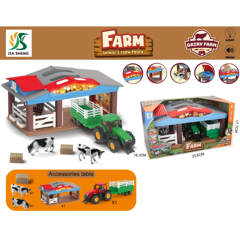 Фермерский набор с трактором (73105)