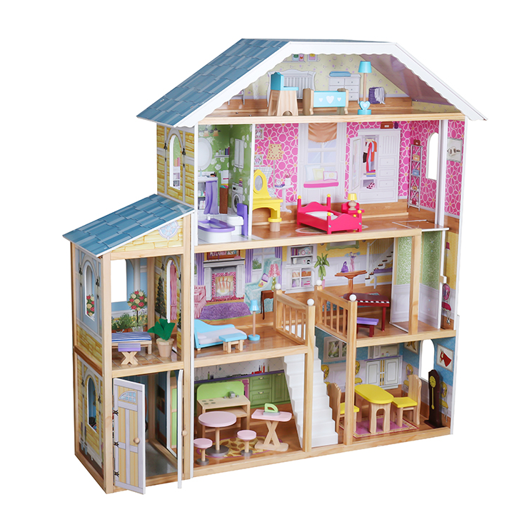 Casa de papusi din lemn 119*31,5*122,5 cm, W06A358