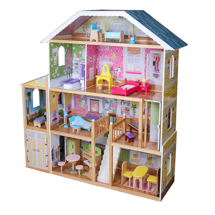 Casa de papusi din lemn 119*31,5*122,5 cm, W06A358