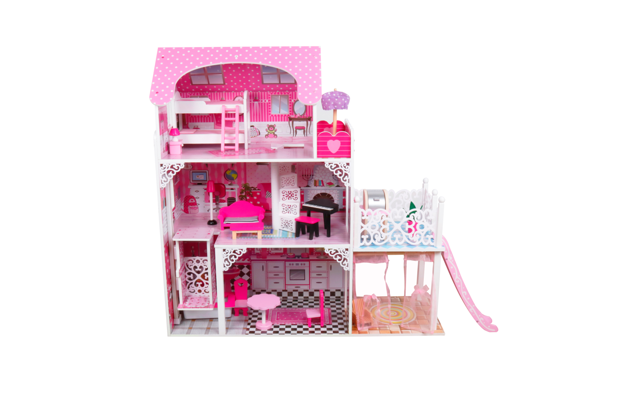 Casa de papusi din lemn 82*33*121 cm, W06A425