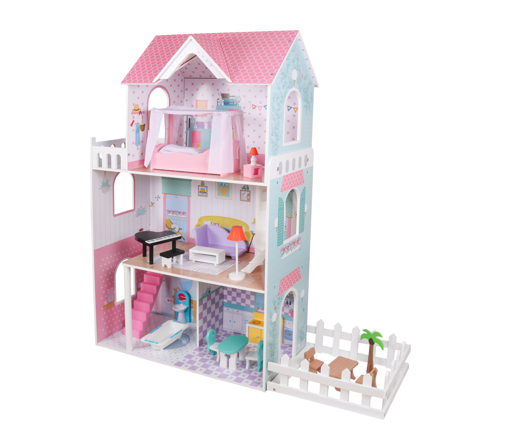 Casa de papusi din lemn 115*38*125 cm, W06A379