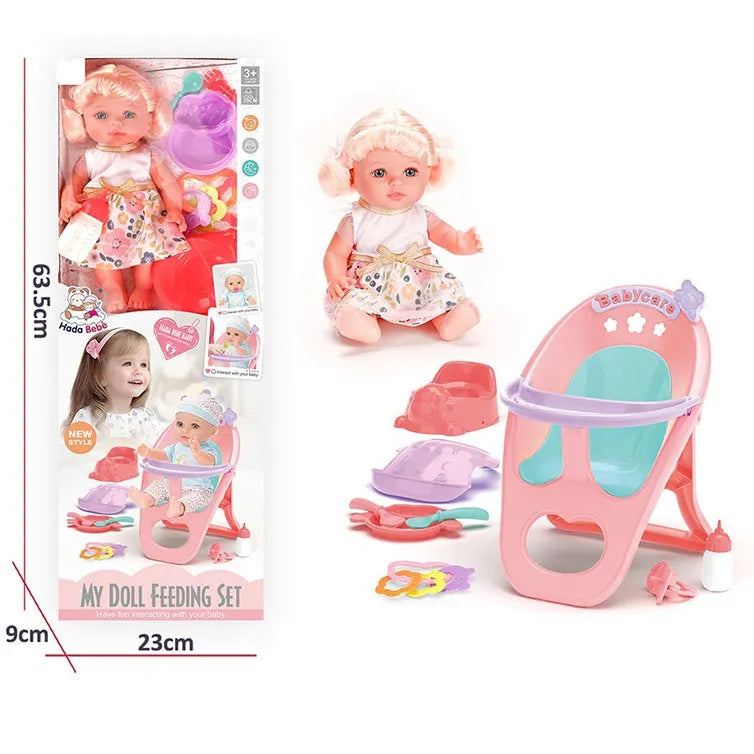 Papusa cu accesorii cu sunet (instructiune in romana) 72438