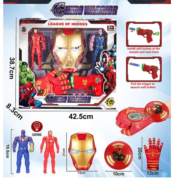 Set arma cu masca si erou (instructiune in romana) 73215