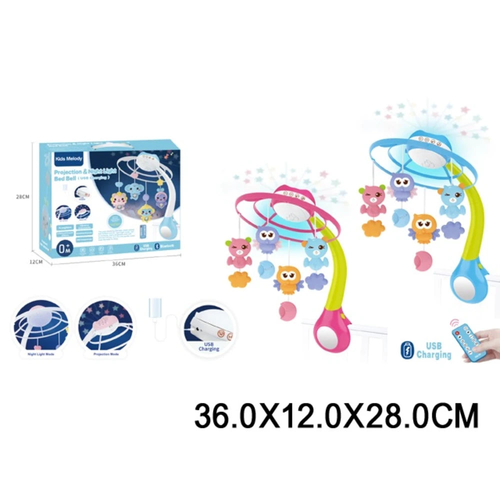 Carusel pentru patut pe baterii,cu proiector (66345)