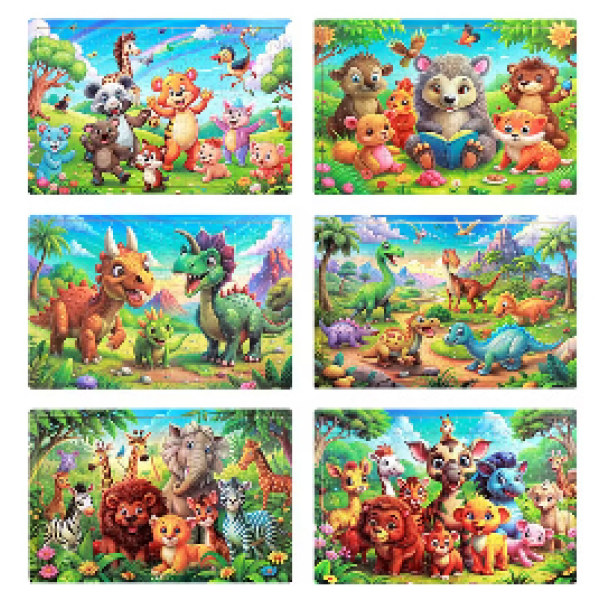 008614 Puzzle din lemn 45*30cm
