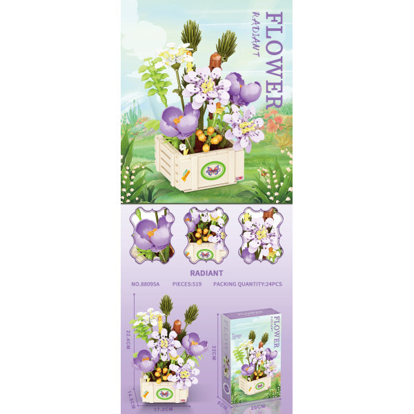 008834 Constructor flori 519pcs