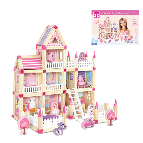 008807 Casuta - constructor din lemn 298pcs