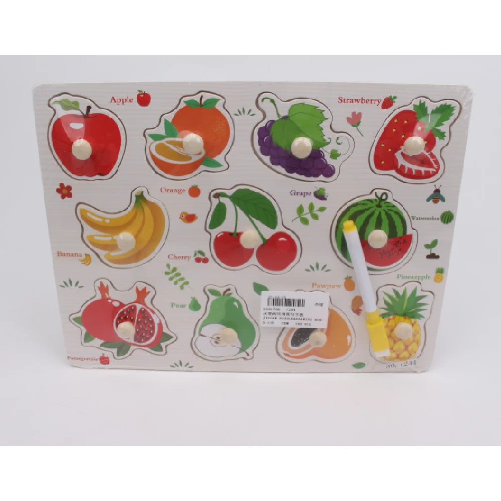 Puzzle din lemn+ tabla de desen (47885)