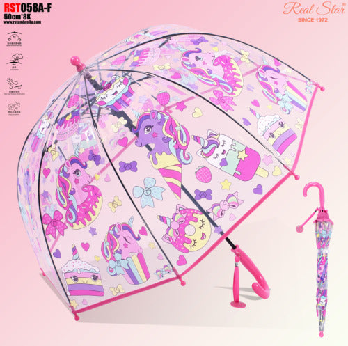 Umbrelă pentru copii «Unicorn», RST058A