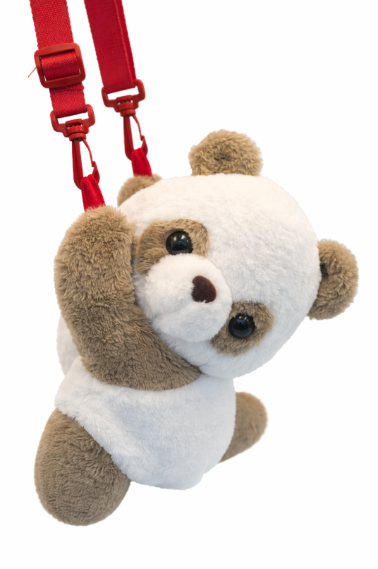 Белая плюшевая сумка с пандой, AR048