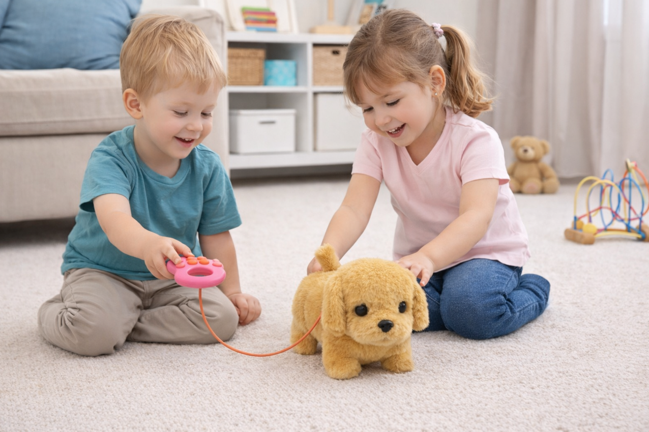 Jucărie interactivă din pluș – cățel, YQ033