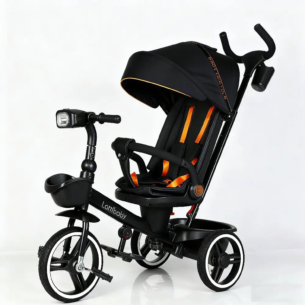 Tricicleta neagra pentru copii (JTR6200) (64637)