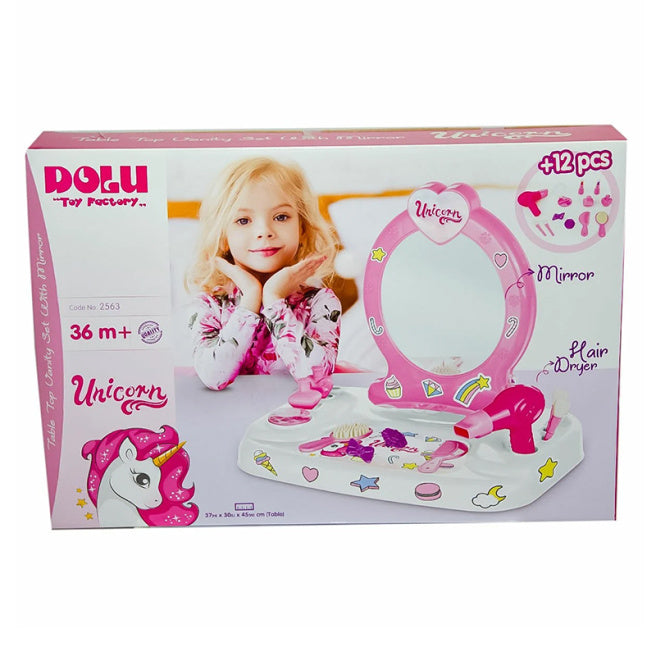Măsuță de joacă cu oglindă pentru fete, Dolu, cod 53295
Articol: 2563