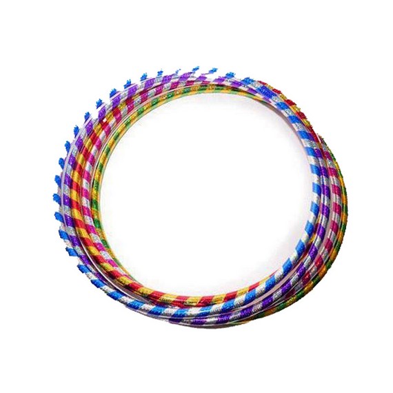 Cerc din plastic cu dungi strălucitoare 75 cm D2410-1760